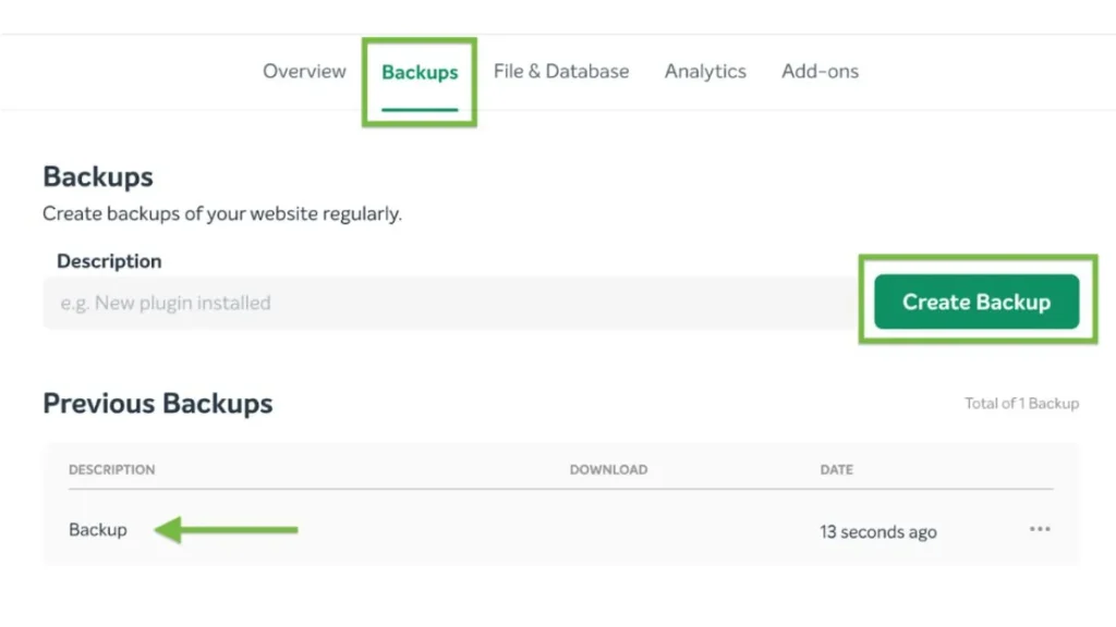 Namecheap Website Backup Options