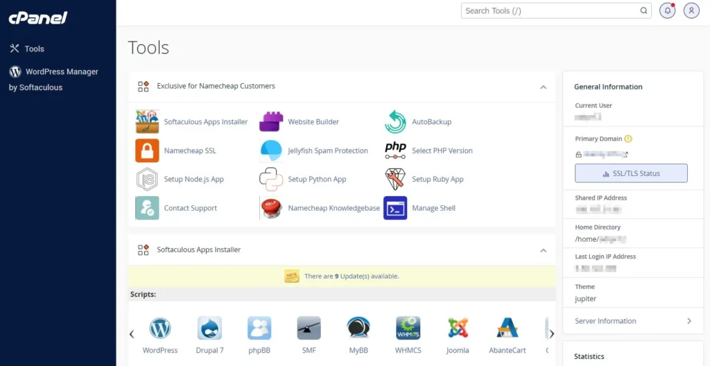 Namecheap cPanel Review
