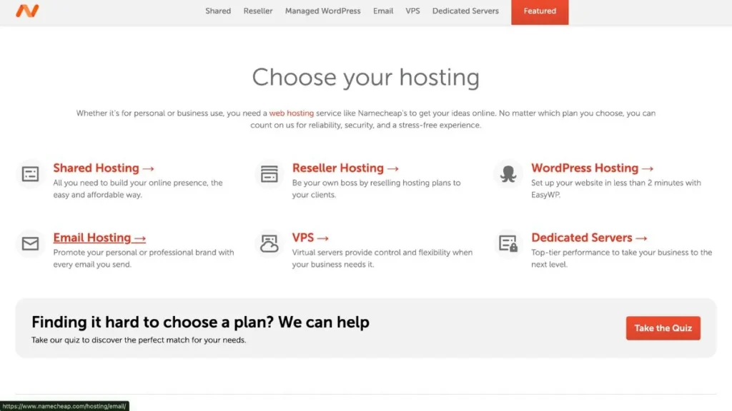 Namecheap Hosting Pricing