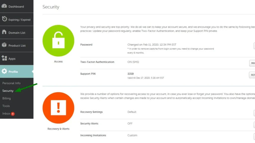 Namecheap Security Measures